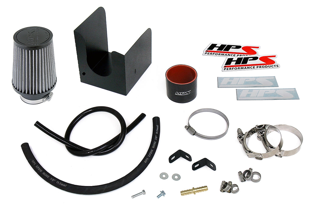 HPS Performance Air Intake Kit with Heat Shield, Blue, 827-780BL