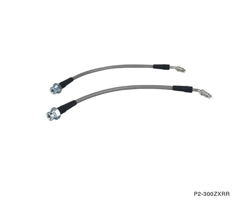 Phase 2 Motortrend (P2M) Stainless Steel Braided F&R Z32 Conversion Brake Lines - Nissan 240sx (1989-1998)