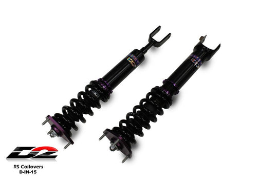 D2 Racing RS Series Coilovers - Infiniti Q50 RWD Fork Type (2014-2022)