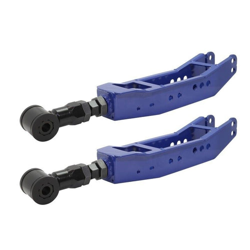 Blox Racing Adjustable Rear Lower Control Arms Set - Blue - Subaru WRX & STI (2008-2021)