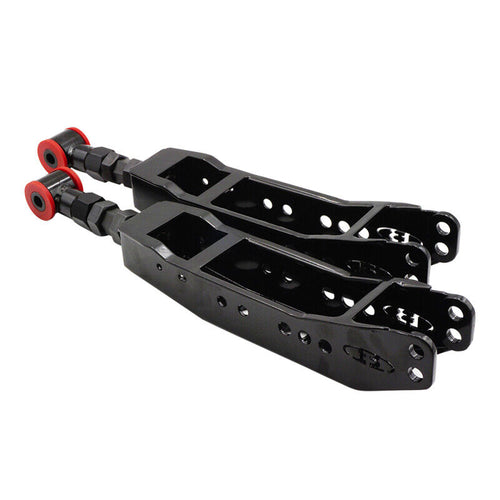 Blox Racing Adjustable Rear Lower Control Arms Set - Black - Subaru WRX & STI (2008-2021)