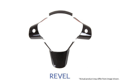 Revel GT Dry Carbon Fiber Steering Wheel Insert Covers - Tesla Model 3 (2017-2020)
