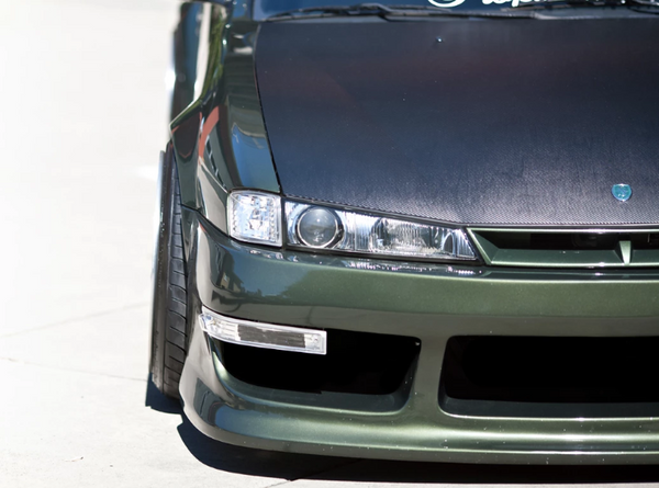 Phase 2 Motortrend (P2M) Clear Front Side Corner Lights - Nissan 240SX S14 Kouki (1997-1998)