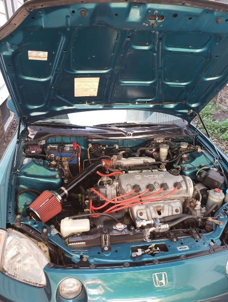 Phase 2 Motortrend (P2M) Black Series Engine Hood Bonnet Dampers Set - Honda Civic EG  (1992-1995)