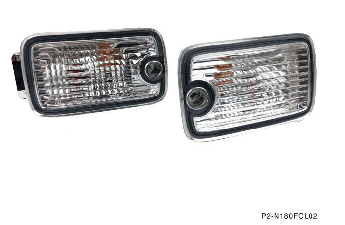 灯 ページ P2M Front Position Marker Lights Set Dual Post LED - Nissan 180sx