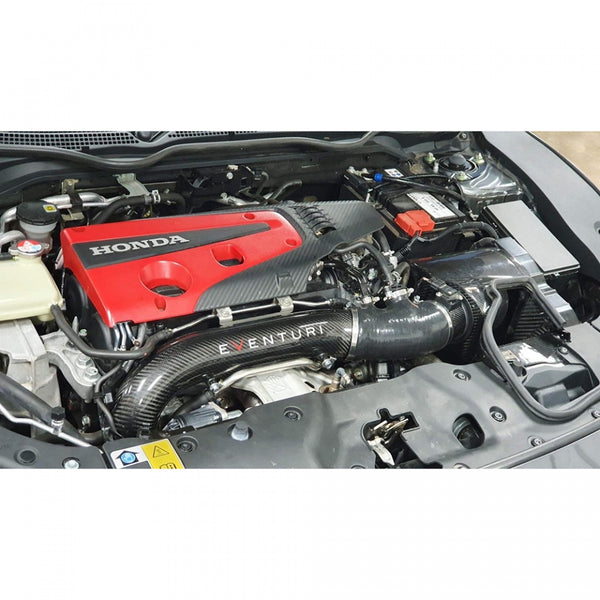 Eventuri Carbon Fiber Charge Pipe (requires V2 MAF Tube) - Honda FK8 Civic Type R (2017-2021)