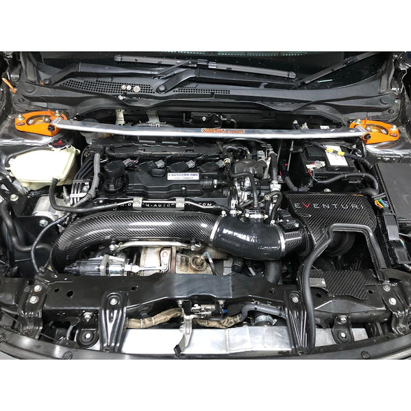 Eventuri Carbon Fiber Charge Pipe (requires V2 MAF Tube) - Honda FK8 Civic Type R (2017-2021)