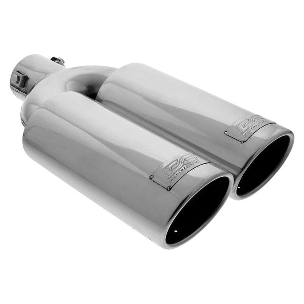 DC Sports Exhaust DC Sport Polished Stainless Universal Bolt On Exhaust Tip 2.375