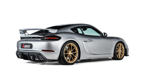 Akrapovic Tail Pipe Set (Black Coated Titanium) - Porsche Cayman GT4 / Boxster Spyder (718) [2020+]