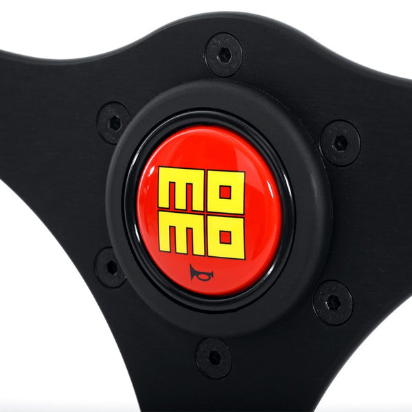 MOMO Racing Heritage 1968 Black Leather - 350mm - Limited Edition
