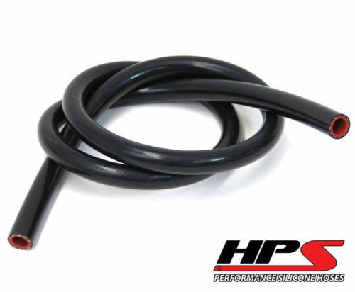 1 Feet HPS 3/8" 9.5mm High Temp Reinforce Silicone Heater Hose Tube Coolant - Black
