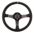 Sparco L575 Steering Wheel w/ Read Centering Stripe 350mm - Black Leather