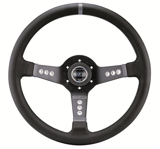 Sparco L777 Steering Wheel 350mm - Black Leather