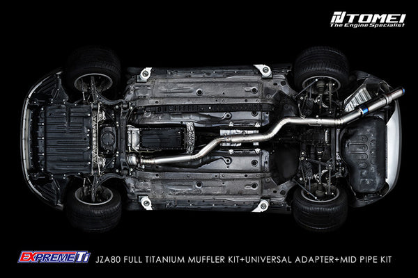 Tomei Expreme Ti Titanium Single Exit Exhaust System - Toyota Supra MK4 JZA80