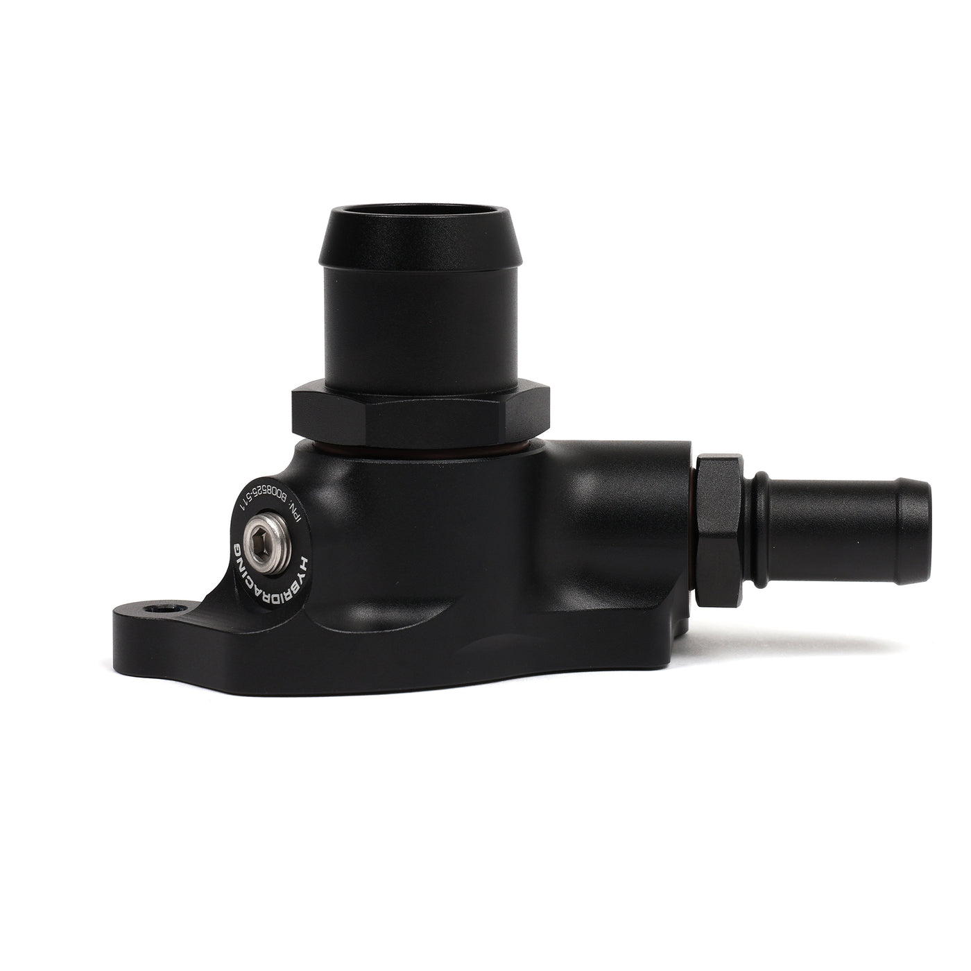 Hybrid Racing PRB RWD Coolant Port Adapter - billet housing detail