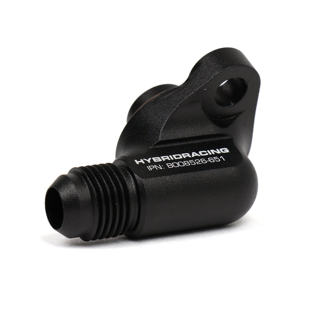 Hybrid Racing -6 AN Water Pump Port Fitting - AN outlet detail