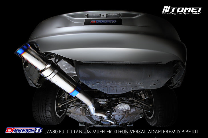 Tomei Expreme Ti Titanium Single Exit Exhaust System - Toyota Supra MK4 JZA80