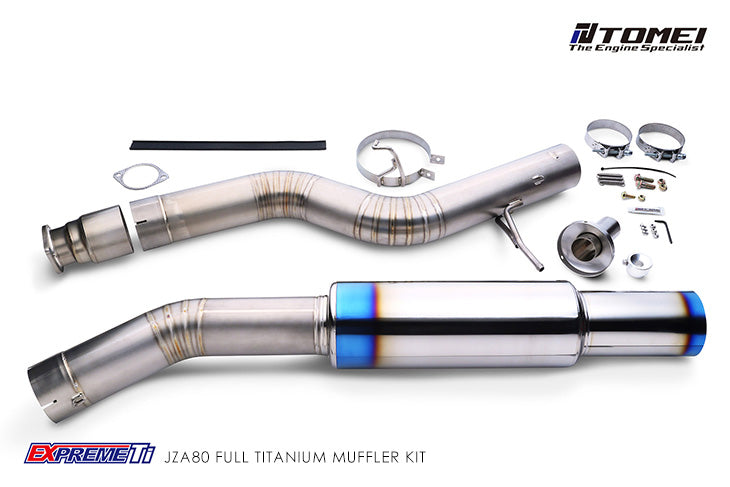 Tomei Expreme Ti Titanium Single Exit Exhaust System - Toyota Supra MK4 JZA80
