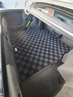 Phase 2 Motortrend (P2M) Checkered Carpet Trunk Mat - BMW 3 Series E30 Coupe & Sedan (1984-1991)