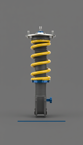 Rear adjustable damper with rebound control