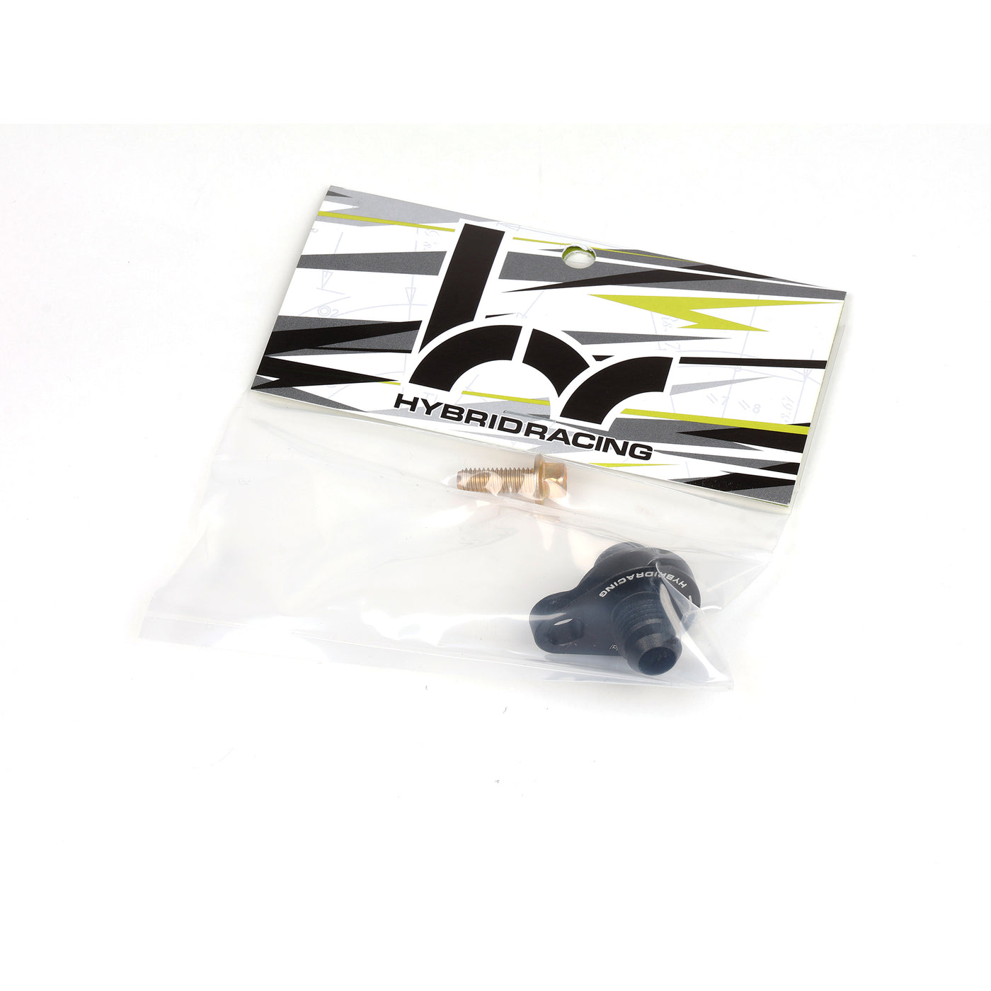 Hybrid Racing -6 AN Water Pump Port Fitting - engine bay fitment