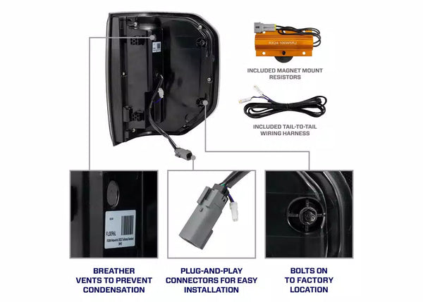 Form Lighting Sequential LED Smoked Tail Lights - Ford Maverick (2022-2024)
