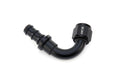 HPS Performance 120 Degree -6 Push-on Hose End to AN Female Aluminum Black