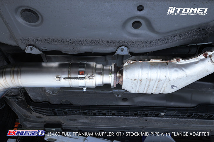 Tomei Expreme Ti Titanium Single Exit Exhaust System - Toyota Supra MK4 JZA80