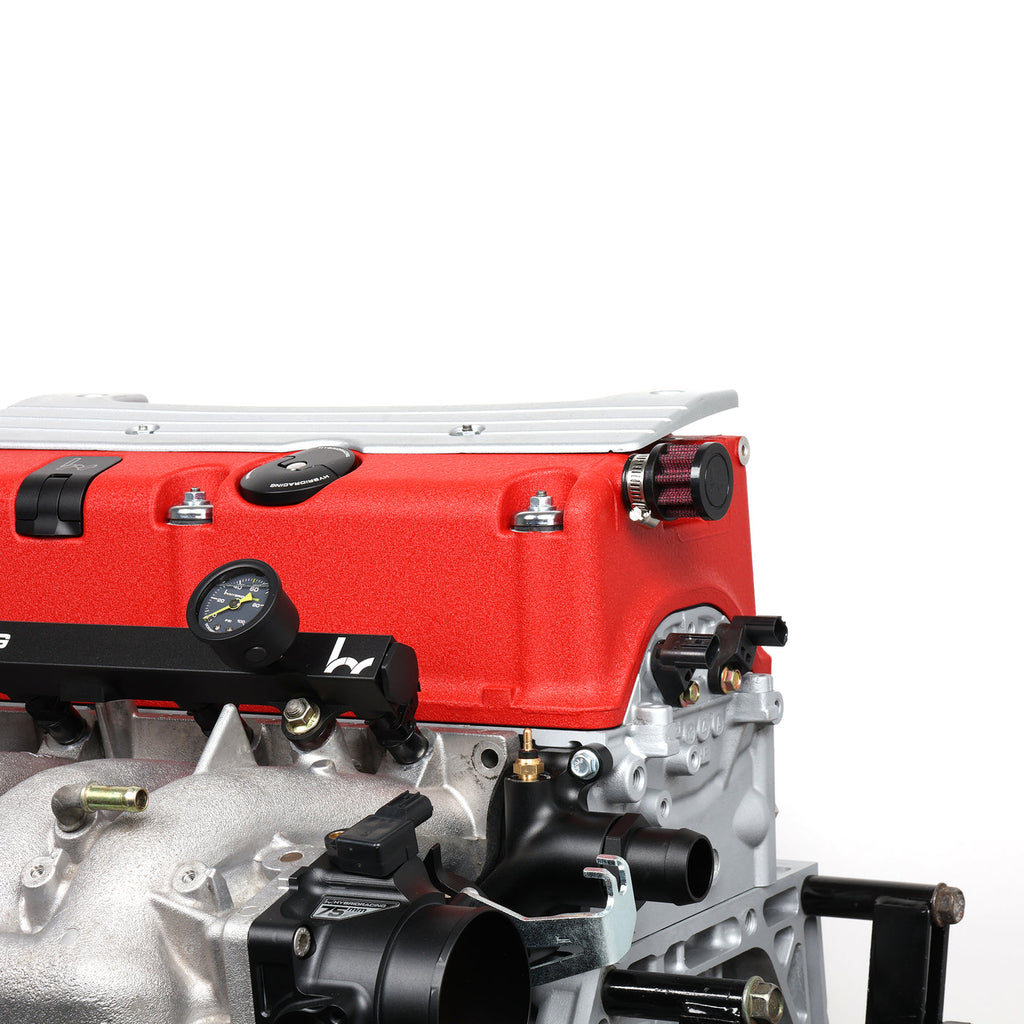 Hybrid Racing PRB FWD Coolant Port Adapter - engine installation