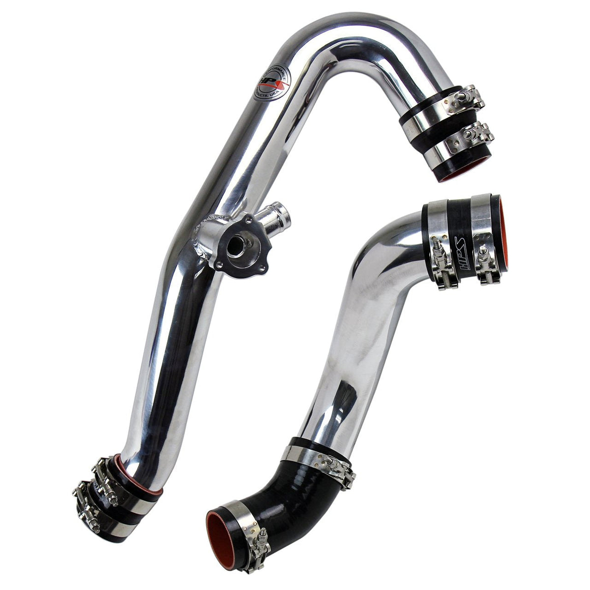 HPS Performance Intercooler Charge Pipe Kit Cold and Hot Side Polished 17-101P