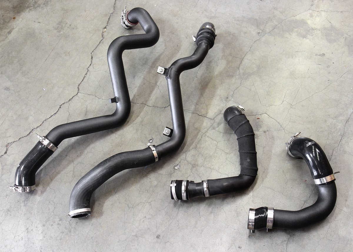 HPS Performance Intercooler Charge Pipe Kit (Cold and Hot Side) (Polished) - Ford Focus RS - (2016-2018)