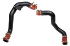 HPS Hot & Cold Side Charge Pipe with Orange CAC Hose Intercooler Boots Black 17-105WB