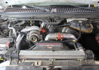 HPS Hot & Cold Side Charge Pipe with Orange CAC Hose Intercooler Boots, Red, 17-105R