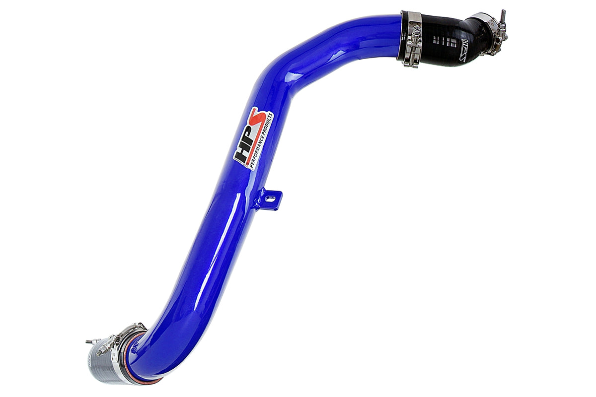 HPS Performance 2.5 inch Intercooler Charge Pipe Kit Hot Side Blue 17-106BL