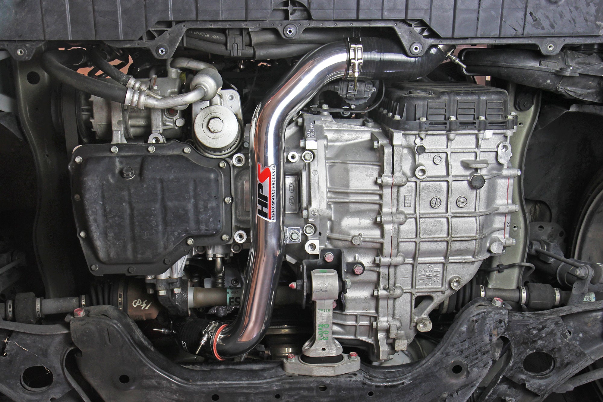 HPS Performance 2.5" Intercooler Charge Pipe Kit (Hot Side), Polished, 17-106P