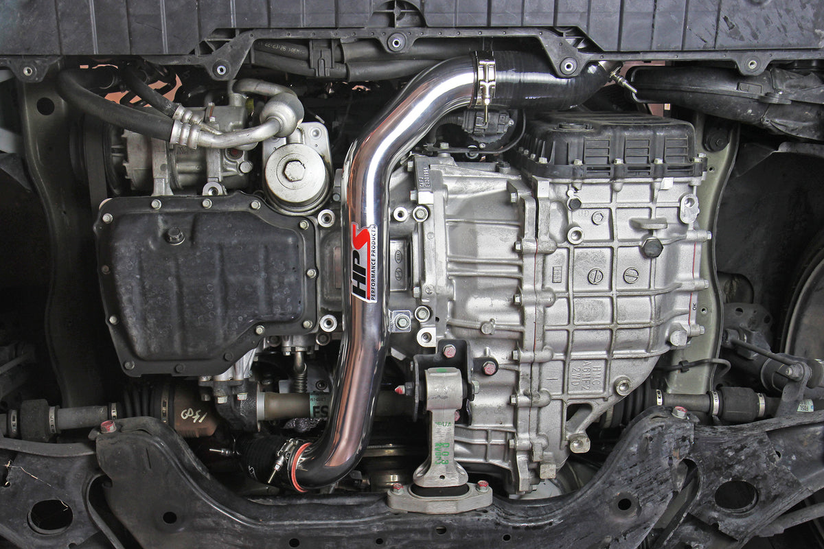 HPS Performance 2.5" Intercooler Charge Pipe Kit (Hot Side) (Red) - Hyundai Veloster - (2013-2017)