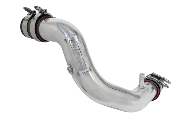 HPS Intercooler Hot Charge Pipe with Silicone Boots - Polished - Lexus IS200T 2.0L Turbo (2016-2017)