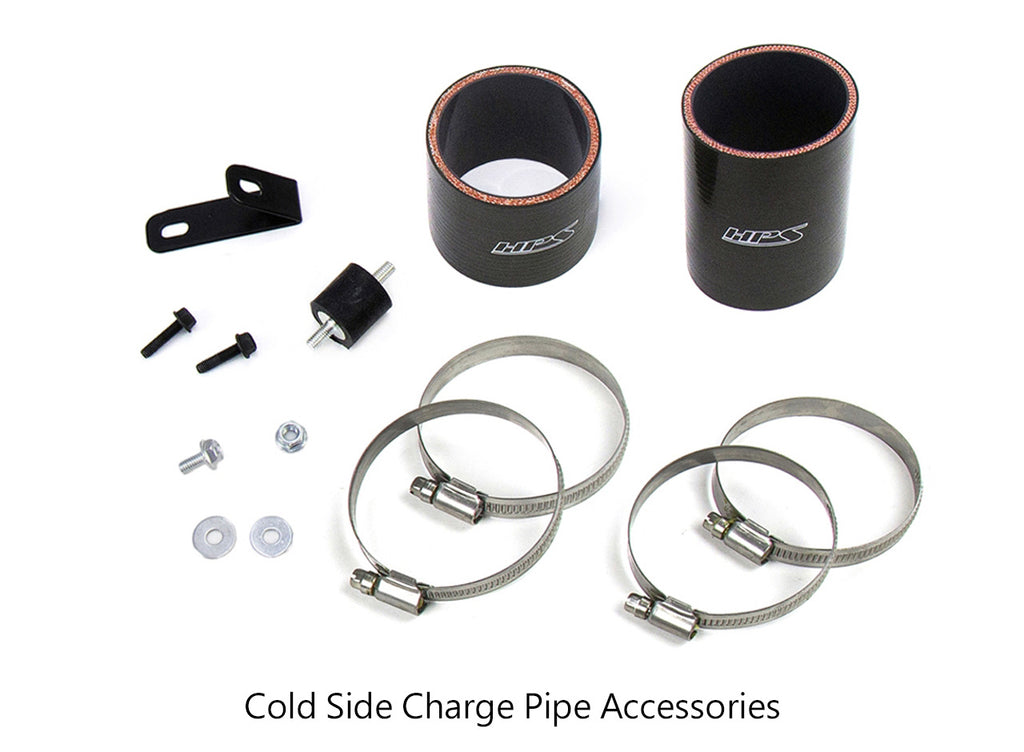 HPS Performance Intercooler Charge Pipe Kit (Cold Side), Polished, 17-129P