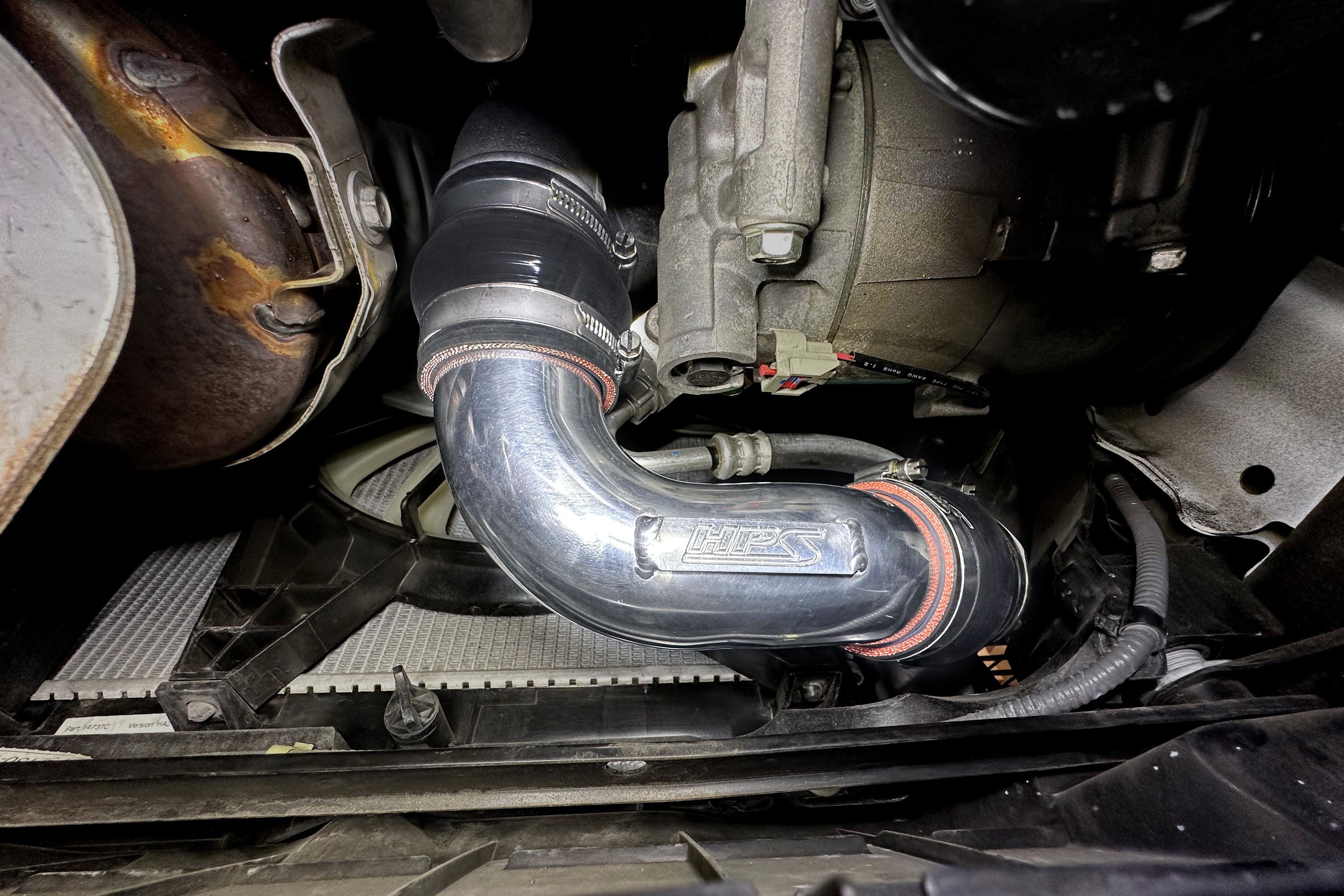 HPS Performance Intercooler Charge Pipe Kit (Cold and Hot Side), Black, 17-133WB