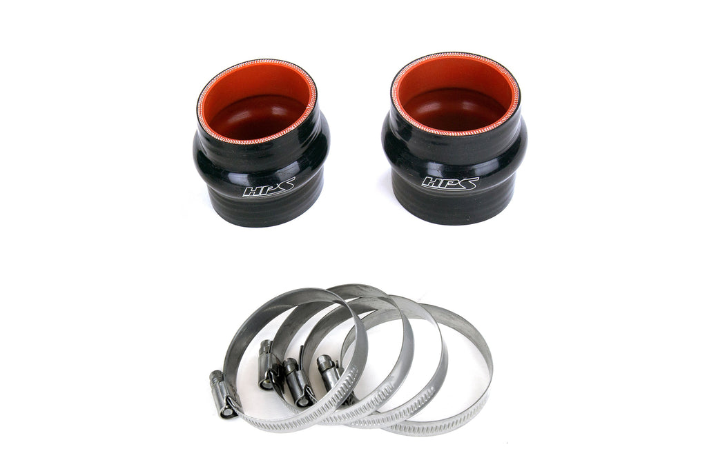 HPS Performance Intercooler Charge Pipe Kit (Hot Side), Black, 17-135WB