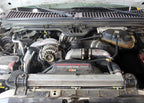 HPS Hot & Cold Side Charge Pipe with Black CAC Hose Intercooler Boots, Polished, 17-145P