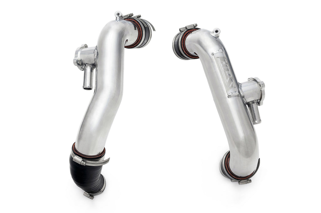 HPS Performance Intercooler Charge Pipe Kit Hot Side Polished 17-148P
