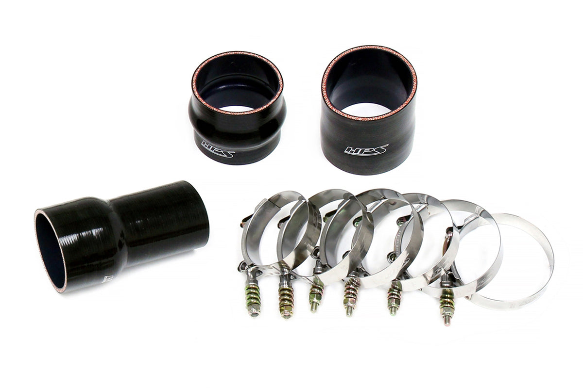 HPS Performance Stainless Steel Intercooler Charge Pipe Kit (Hot Side) (Polished) - Chevrolet Silverado 2500 HD Duramax LML / Chevrolet Silverado 3500 HD Duramax LML / GMC Sierra 2500 HD Duramax LML / GMC Sierra 3500 HD Duramax LML - (2013-2016)