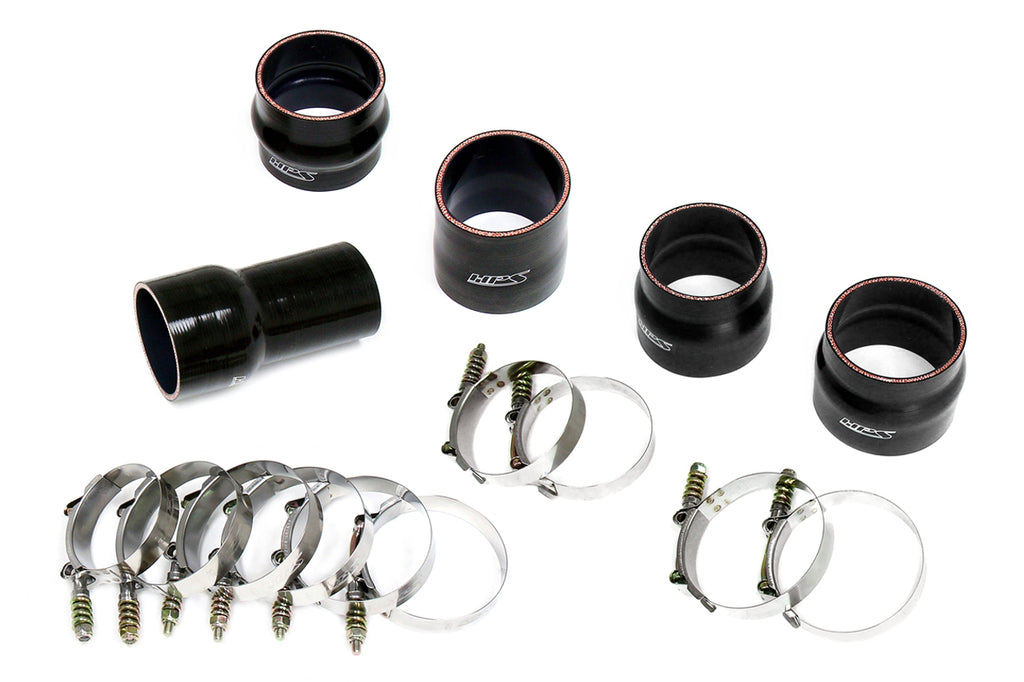 HPS Performance Stainless Steel Intercooler Charge Pipe Kit (Cold and Hot Side) (Black) - Chevrolet Silverado 2500 HD Duramax LML / Chevrolet Silverado 3500 HD Duramax LML / GMC Sierra 2500 HD Duramax LML / GMC Sierra 3500 HD Duramax LML - (2013-2016)