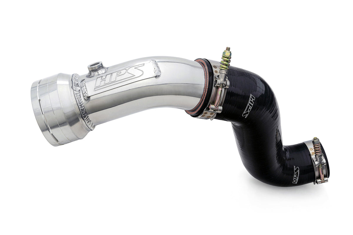 HPS Cold Side Charge Pipe with CAC Hose Intercooler Boot Polished 17-154P