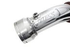 HPS Cold Side Charge Pipe with CAC Hose Intercooler Boot, Polished, 17-154P