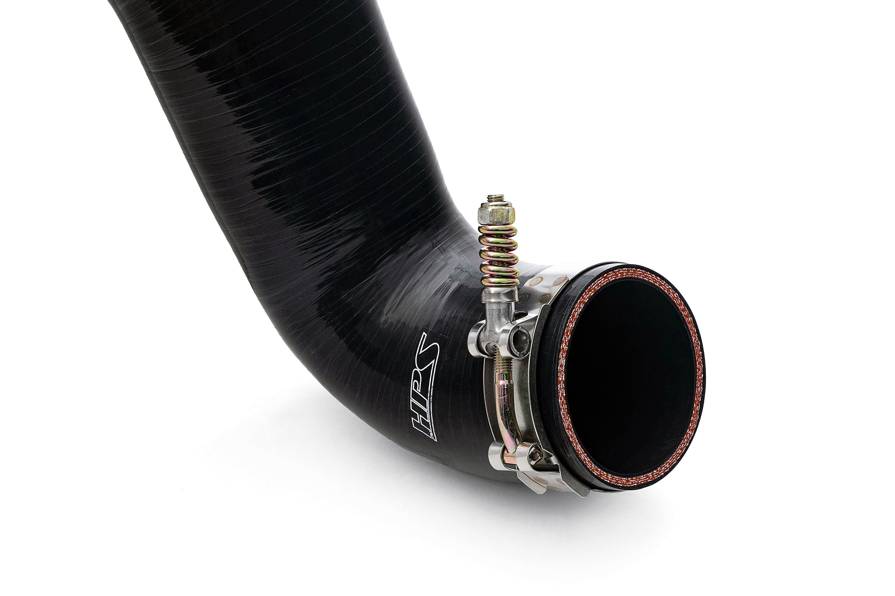 HPS Cold Side Charge Pipe with CAC Hose Intercooler Boot, Black, 17-154WB