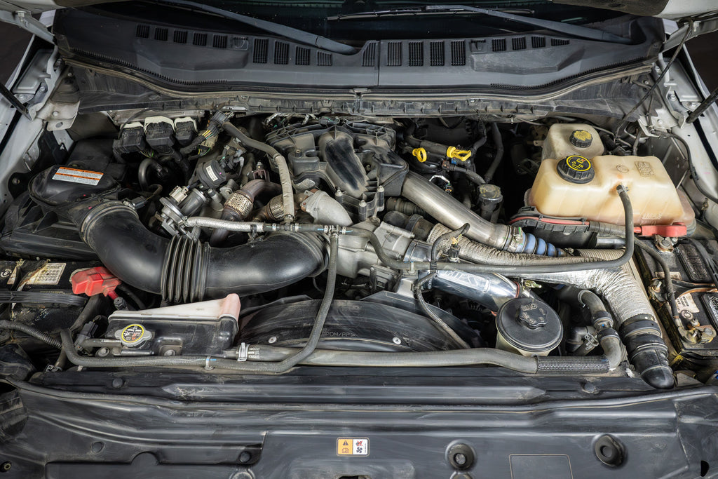 HPS Cold Side Charge Pipe with CAC Hose Intercooler Boot, Black, 17-154WB