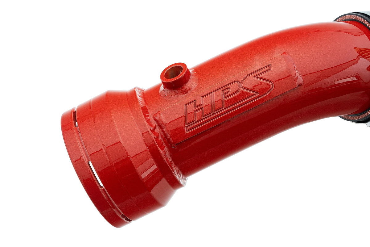 HPS Performance Cold Side Charge Pipe with CAC Hose Intercooler Boot (Red) - Ford F-250 Superduty / Ford F-350 Superduty / Ford F-450 Superduty / Ford F-550 Superduty (2017-2023)