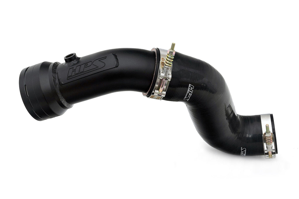 HPS Cold Side Charge Pipe with CAC Hose Intercooler Boot Black 17-155WB